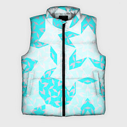 Мужской жилет Паттерн Пенроуза : бирюзовый, цвет: 3D-светло-серый