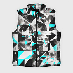 Мужской жилет Black and blue abstraction on a white background