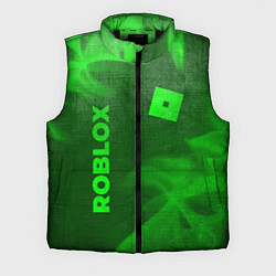Мужской жилет Roblox - green gradient вертикально, цвет: 3D-черный