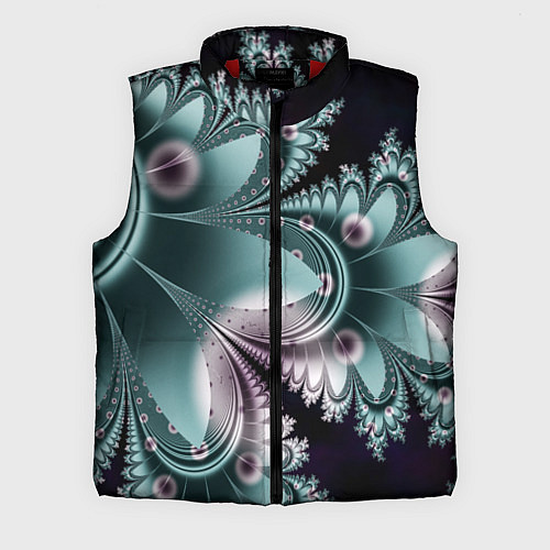 Мужской жилет Фракталы узорный стиль / 3D-Красный – фото 1