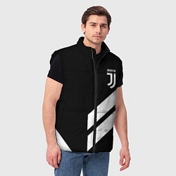 Мужской жилет Juventus line white, цвет: 3D-черный — фото 2