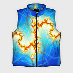 Мужской жилет Абстрактные молнии узоры, цвет: 3D-светло-серый