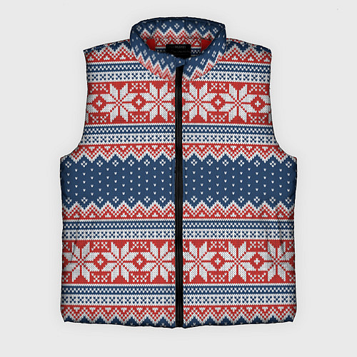 Мужской жилет Knitted Pattern / 3D-Красный – фото 1