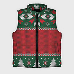Мужской жилет Knitted Christmas Pattern, цвет: 3D-светло-серый