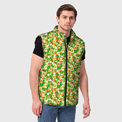 Мужской жилет Салат - Оливье, цвет: 3D-черный — фото 2