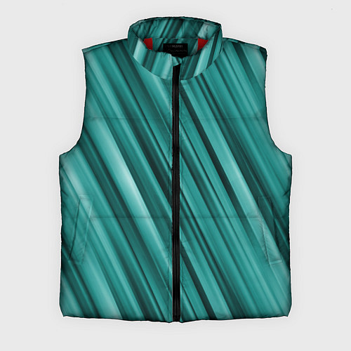 Мужской жилет Лазурные волны / 3D-Красный – фото 1