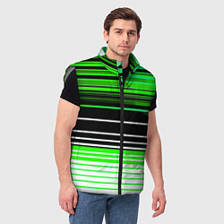 Мужской жилет Разноцветные вертикальные линии, цвет: 3D-светло-серый — фото 2
