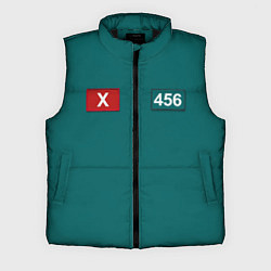 Мужской жилет Игрок 456 - Игра в кальмара, цвет: 3D-черный