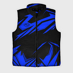 Мужской жилет Субару - синий, цвет: 3D-черный