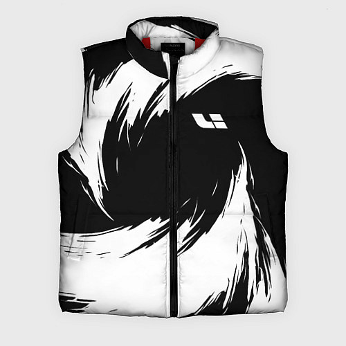 Мужской жилет Lixiang - белые штрихи / 3D-Красный – фото 1