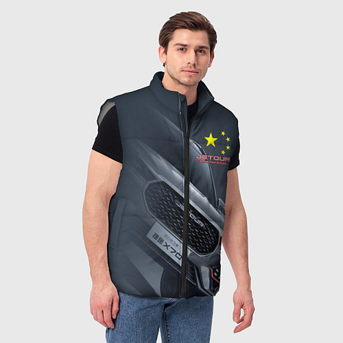 Мужской жилет Jetour / 3D-Светло-серый – фото 3