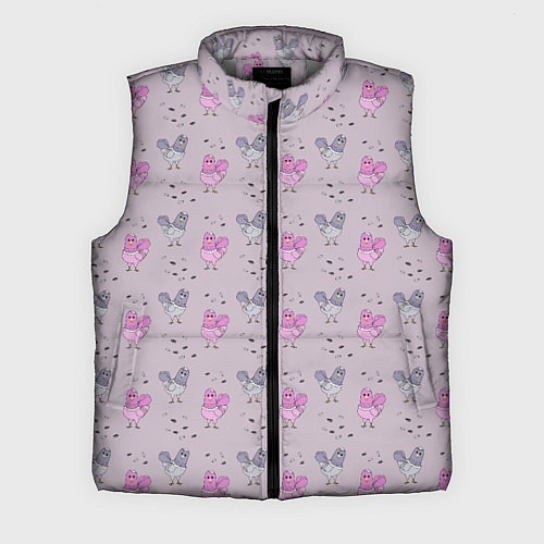Мужской жилет Голуби и семечки / 3D-Светло-серый – фото 1