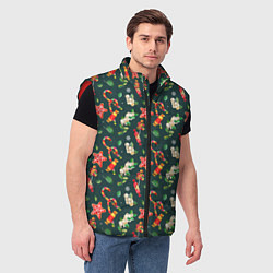 Мужской жилет Сладости и лакомства, цвет: 3D-красный — фото 2