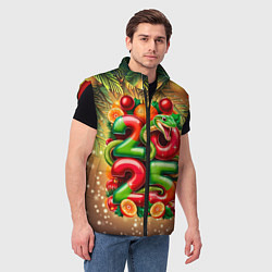 Мужской жилет Змеи к нам приходят, цвет: 3D-красный — фото 2