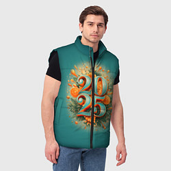 Мужской жилет Мандариновый 2025, цвет: 3D-черный — фото 2