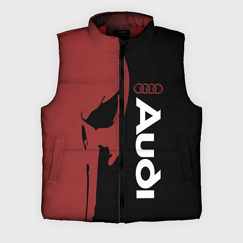 Мужской жилет Audi и череп / 3D-Красный – фото 1