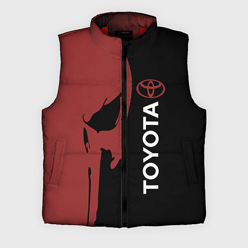 Мужской жилет Toyota и череп / 3D-Красный – фото 1