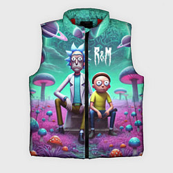Мужской жилет Рик и Морту на сказочной грибной планете - нейроар
