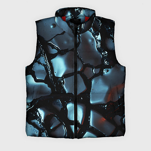 Мужской жилет The liquid substance is grey / 3D-Красный – фото 1