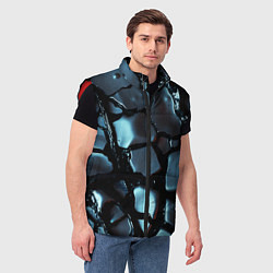 Мужской жилет The liquid substance is grey, цвет: 3D-красный — фото 2