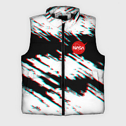 Мужской жилет Nasa glitch color, цвет: 3D-черный