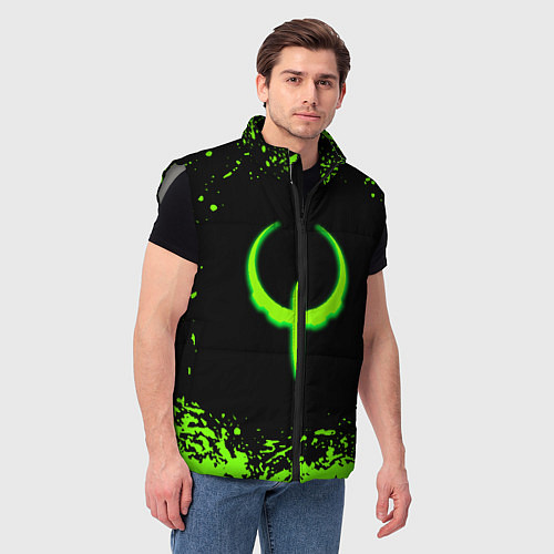 Мужской жилет Quake кислотные краски / 3D-Светло-серый – фото 3