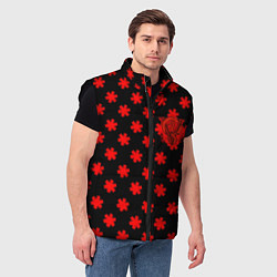 Мужской жилет Bullet for my valentine pattern, цвет: 3D-черный — фото 2