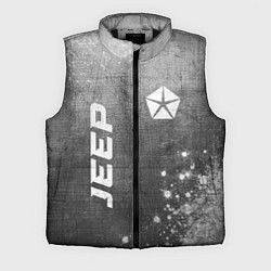 Мужской жилет Jeep - grey gradient вертикально, цвет: 3D-черный