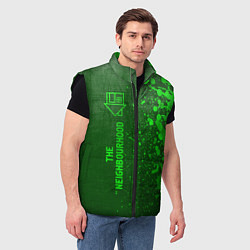 Мужской жилет The Neighbourhood - green gradient по-вертикали, цвет: 3D-черный — фото 2
