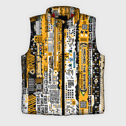 Мужской жилет Cyberpunk pattern yellow