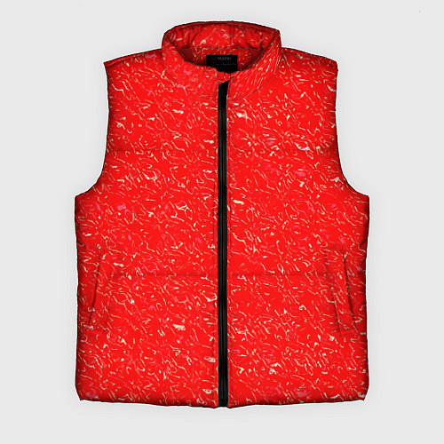 Мужской жилет Огненный красный текстура / 3D-Красный – фото 1