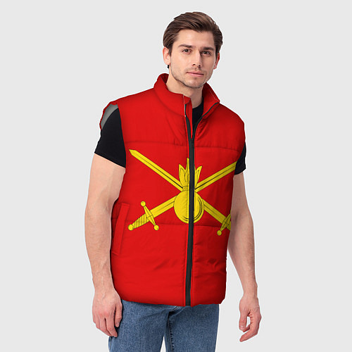 Мужской жилет Сухопутные войска / 3D-Светло-серый – фото 3