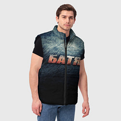 Мужской жилет Батя - светлая сталь, цвет: 3D-черный — фото 2