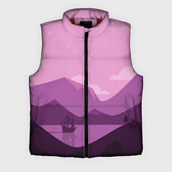 Мужской жилет Горное озеро, цвет: 3D-красный