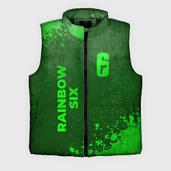 Мужской жилет Rainbow Six - green gradient вертикально, цвет: 3D-черный