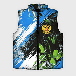 Мужской жилет Герб России на камуфляже