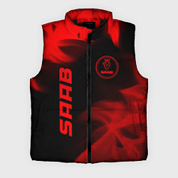 Мужской жилет Saab - red gradient вертикально, цвет: 3D-черный