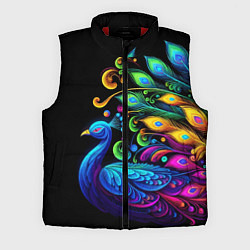 Мужской жилет Neon peacock - art, цвет: 3D-красный
