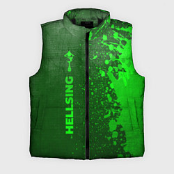 Мужской жилет Hellsing - green gradient по-вертикали