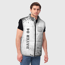 Мужской жилет Bayer 04 - white gradient вертикально, цвет: 3D-черный — фото 2