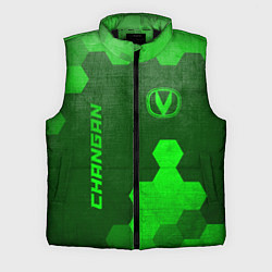 Мужской жилет Changan - green gradient вертикально, цвет: 3D-черный