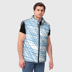 Мужской жилет Паутина проводов, цвет: 3D-светло-серый — фото 2