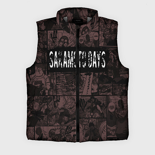 Мужской жилет Дни сакамото манга с героями / 3D-Светло-серый – фото 1