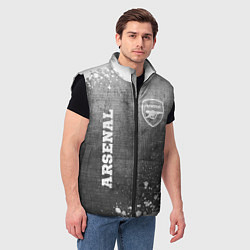 Мужской жилет Arsenal - grey gradient вертикально, цвет: 3D-черный — фото 2