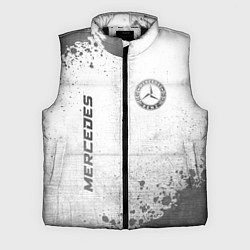 Мужской жилет Mercedes - white gradient вертикально, цвет: 3D-черный