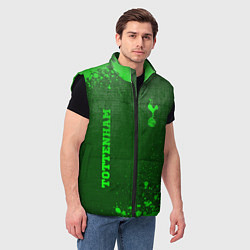 Мужской жилет Tottenham - green gradient вертикально, цвет: 3D-черный — фото 2