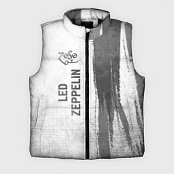 Мужской жилет Led Zeppelin - white gradient по-вертикали, цвет: 3D-черный