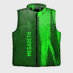 Мужской жилет Megadeth - green gradient по-вертикали, цвет: 3D-черный