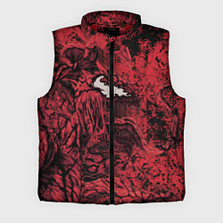 Мужской жилет Красный веном текстура Карнажа