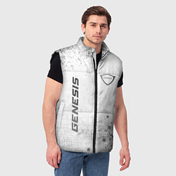 Мужской жилет Genesis - white gradient вертикально, цвет: 3D-черный — фото 2